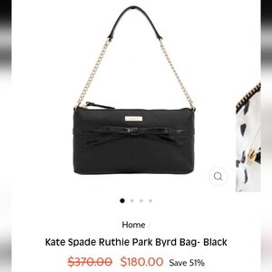 KATE SPADE | Ruthie Park Byrd Bag- Black